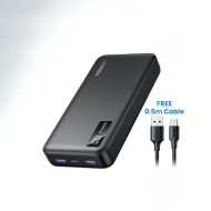 20000mAh UGREEN 20W Power Bank Two-way Fast Charging PD QC 3.0 - Black