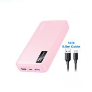 20000mAh UGREEN 20W Power Bank Two-way Fast Charging PD QC 3.0 - Pink