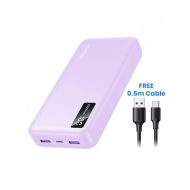 20000mAh UGREEN 20W Power Bank Two-way Fast Charging PD QC 3.0 - Purple