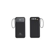 60000mAh Power Bank 4 USB Fast Charging LED Digital Display - Black
