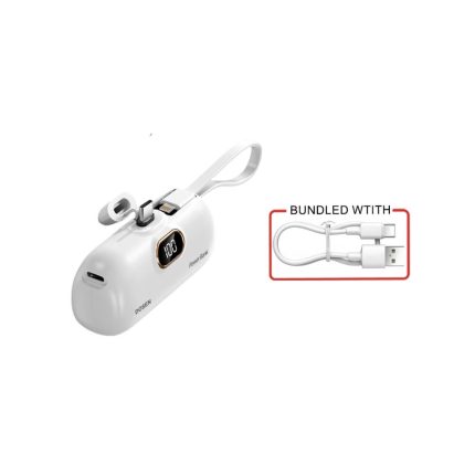 8000mAh DOSEN Power Bank DX268 Type-C 2 Output Head 2.1A - White