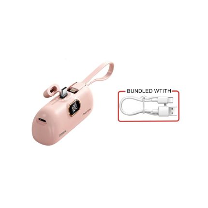 8000mAh DOSEN Power Bank DX268 Type-C 2 Output Head 2.1A - Pink