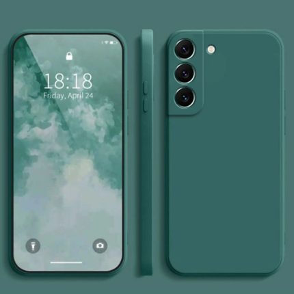 Green Minimalistic Colorful Liquid Soft Silicone Phone Case