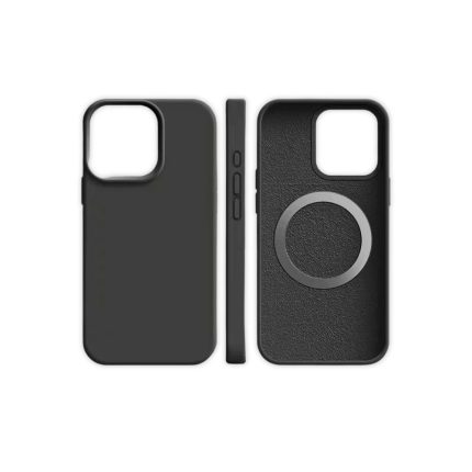 Black Magnetic Liquid Silicone Phone Case
