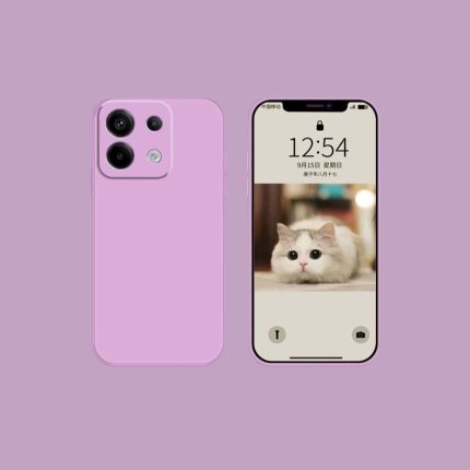 Purple Ultra Light Liquid Silicone Phone Case