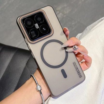 Black Translucent Matte Magnetic Phone Case