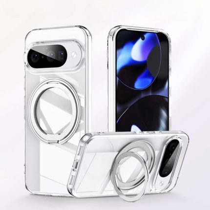 Transparent Clear 360° Rotatable Ring Stand Magnetic Phone Case