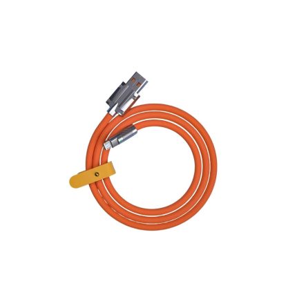 Orange 2m 120W 6A USB Type C Cable PD 60W Fast Charging Cable